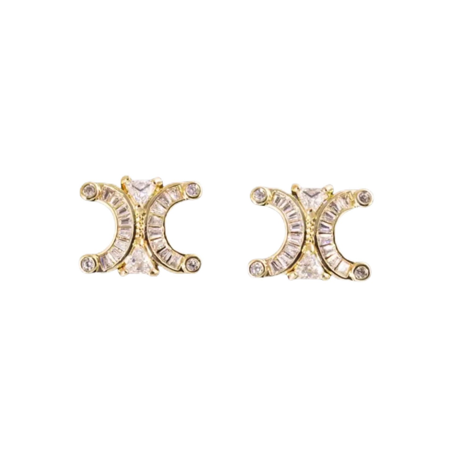 Luxury 14K Gold Earrings for Women – Durable Fine Jewelry Statement Studs, Elegant Gift Accessory And Suitable For Gentle Skin Jewelry