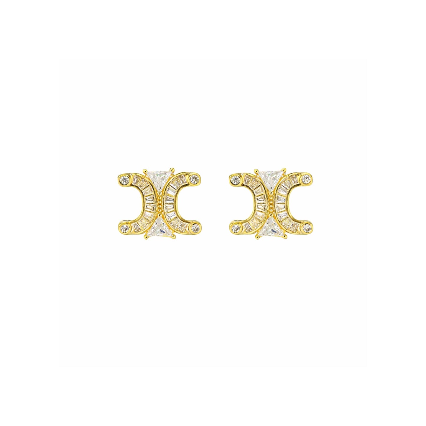 Luxury 14K Gold Earrings for Women – Durable Fine Jewelry Statement Studs, Elegant Gift Accessory And Suitable For Gentle Skin Jewelry