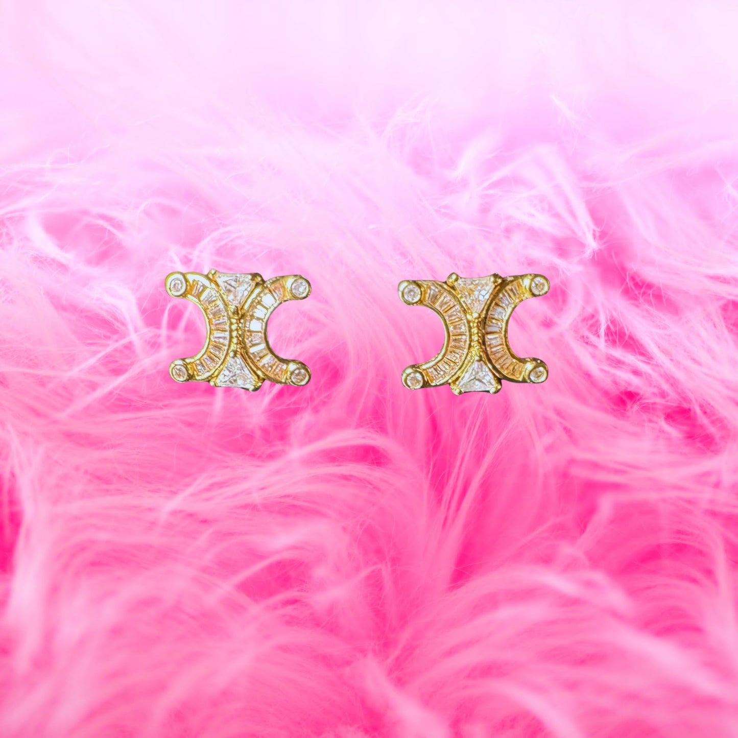 Luxury 14K Gold Earrings for Women – Durable Fine Jewelry Statement Studs, Elegant Gift Accessory And Suitable For Gentle Skin Jewelry