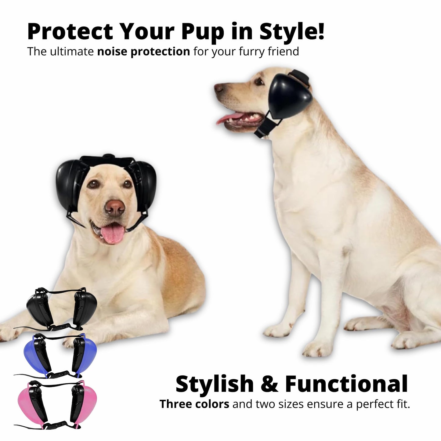 Dog Earmuffs Hearing Protector And Hearing Protection For Noise And Cold Protection With Gel Pads and Durable ABS