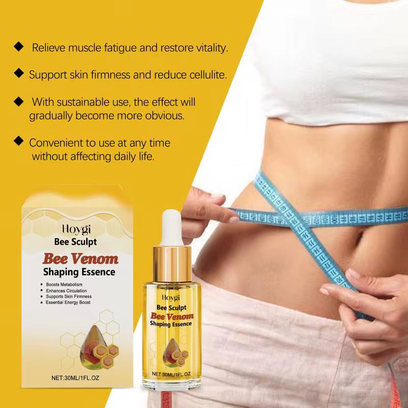 Bee Sculpt Bee Venom Boost Metabolism Lift Tightens Skin Weight Loss Serum Oil.