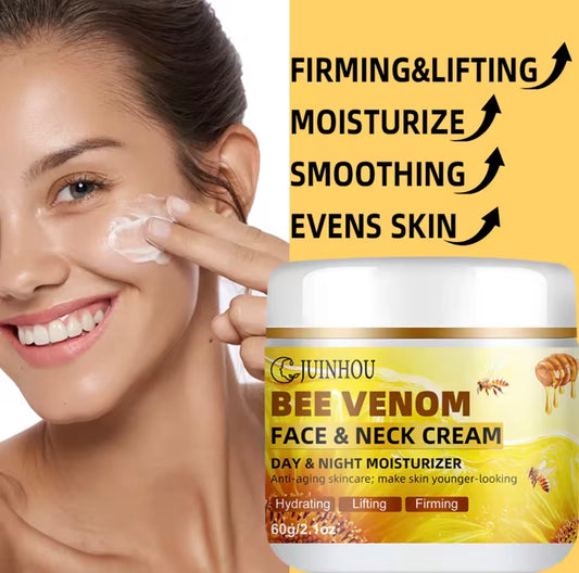 Bee Venom Collagen- Anti-Aging Face & Neck Cream- Firming, Lifting ,Moisturizer - Wrinkle Reduction- 24 Hours Hydration.