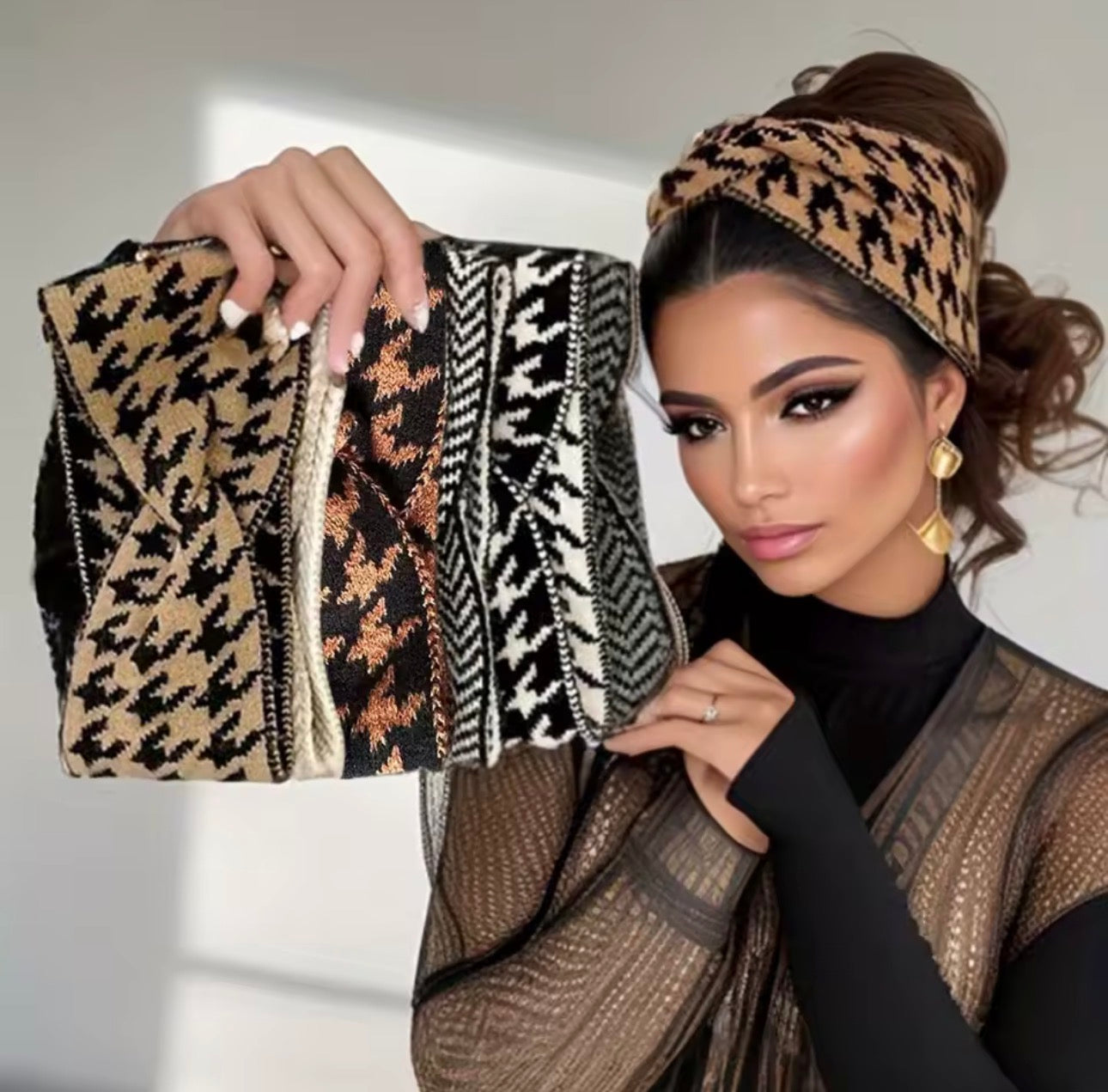 5PCS SET Kinited Thousand Bird Fashion Women's Headbands.